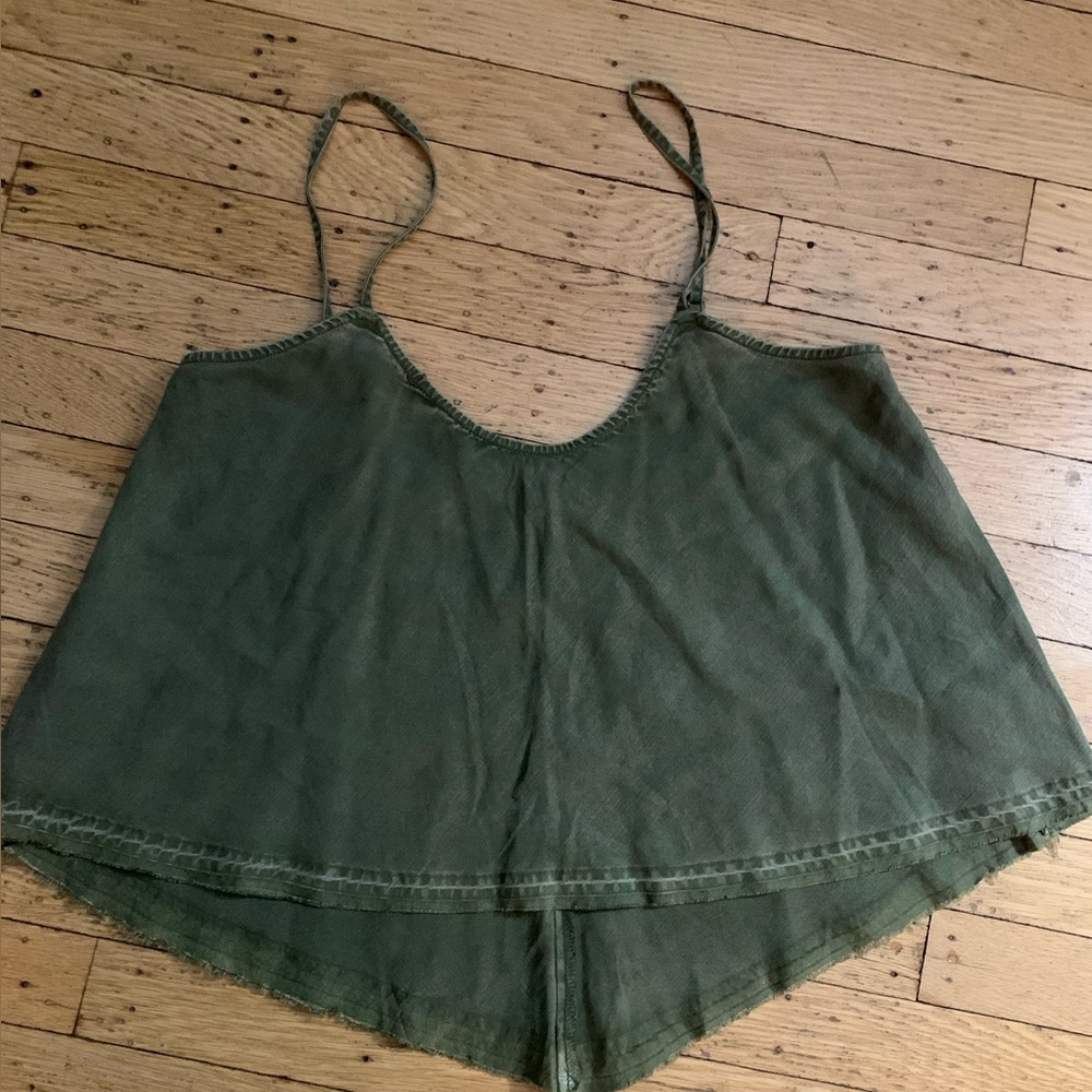 SOLD - Free People Bohemian Tank Top in Army Green